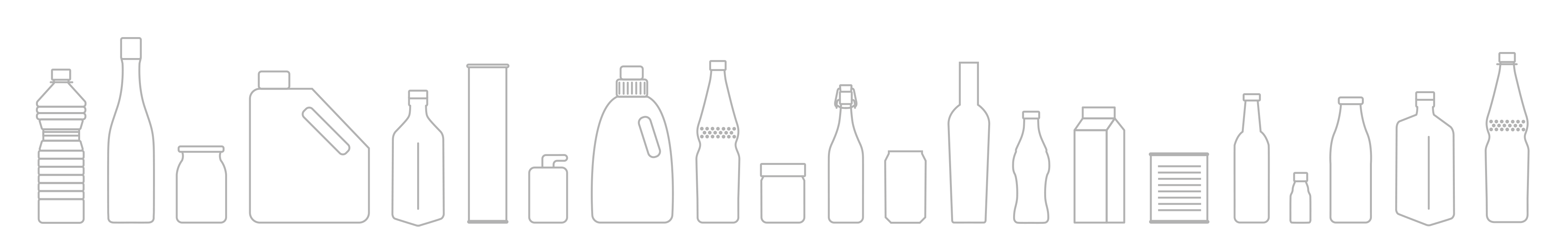 Fries zeichnungen aller Flaschen, die inspeziert werden können
