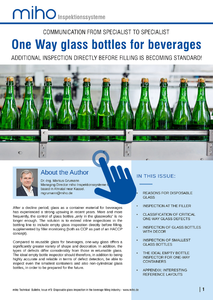 Prospekt Titel One Way Glas